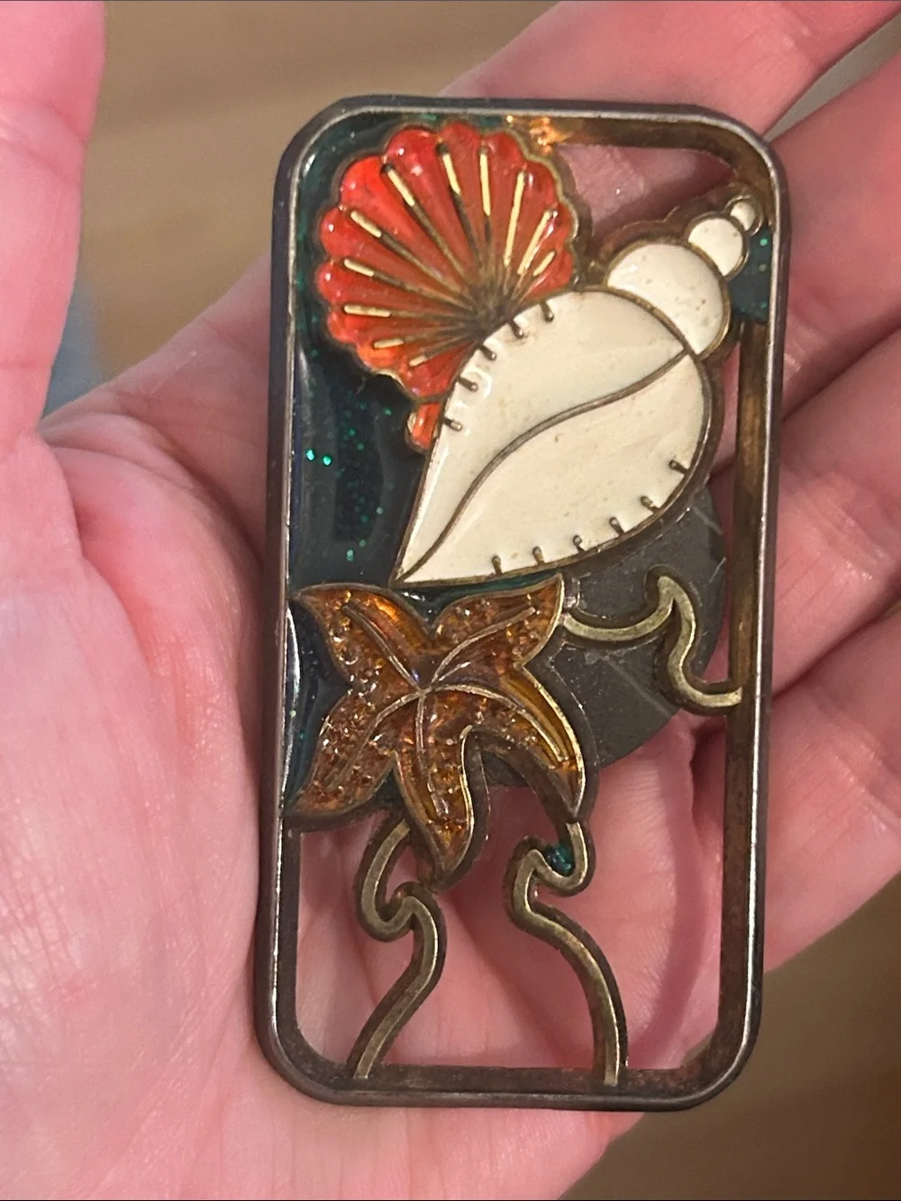 Vintage Hawaii Holland Enamel Sea Life Magnet Lot